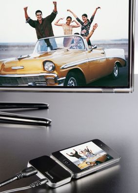 Jak oglądać filmy z iPhone'a, iPoda lub iPada na ekranie telewizora: nowy adapter Hama