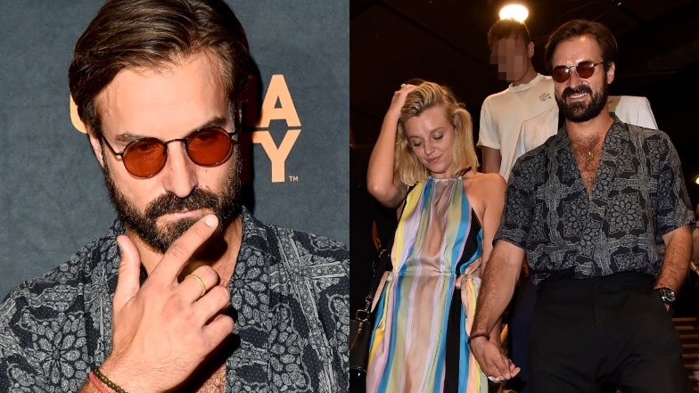 Piotr Stramowski z Natalią Krakowską na premierze filmu