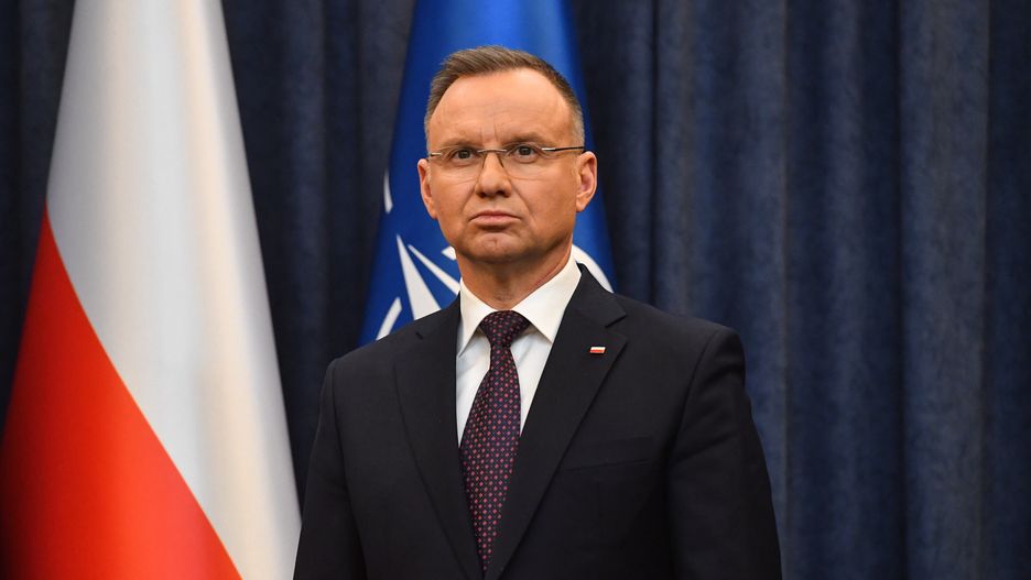 Warszawa, 23.01.2024. Prezydent RP Andrzej Duda podczas oświadczenia, 23 bm. w Pałacu Prezydenckim w Warszawie. Oświadczenie dotyczyło sprawy ułaskawienia polityków PiS Mariusza Kamińskiego i Macieja Wąsika. (sko) PAP/Piotr Nowak