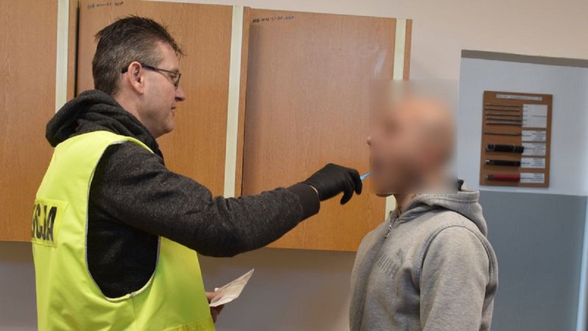 Zatrzymany mężczyzna.