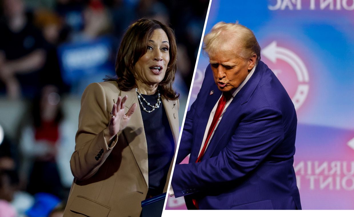 Kamala Harris and Donald Trump neck-and-neck in latest poll