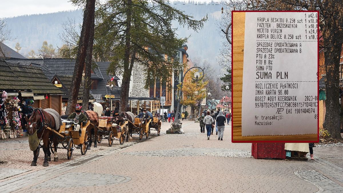 Paragon za obiad w Zakopanym