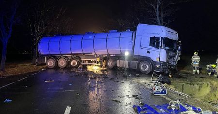 Tragiczne zderzenie z cysterną. Jedna osoba nie żyje