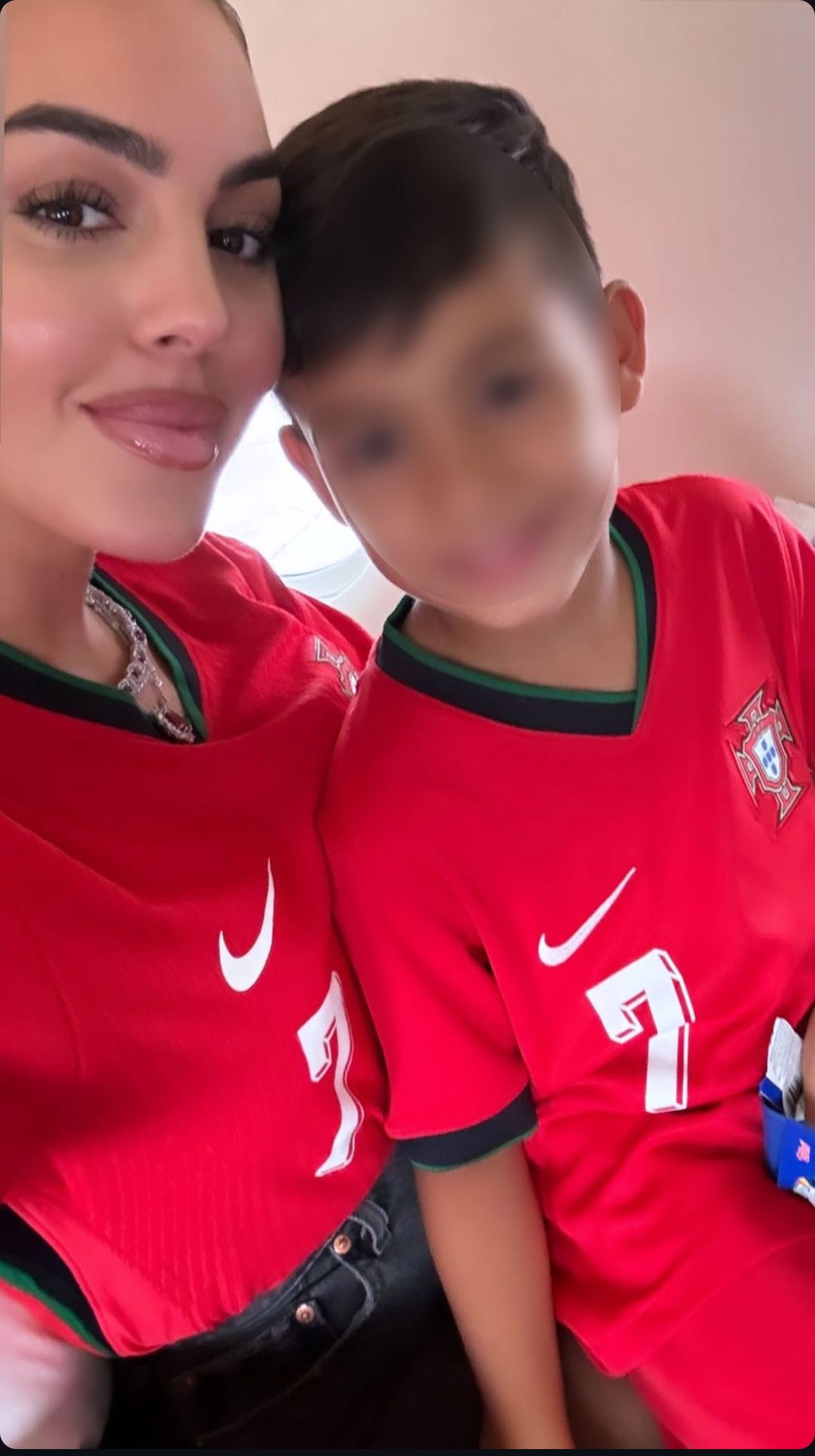 Georgina Rodriguez at the Portugal vs Georgia match