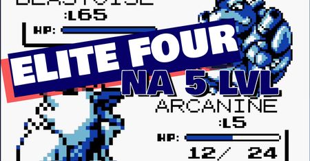 Pokemon Red i Blue. Piąty poziom wystarczy, by pokonać elitę