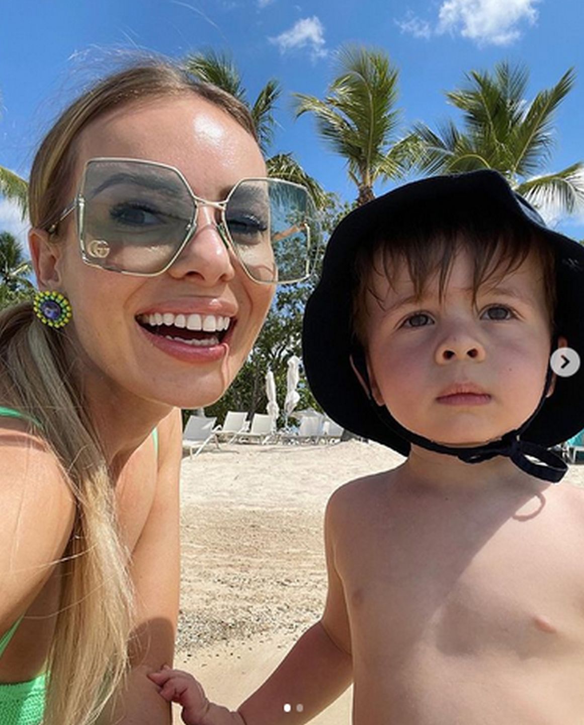 Izabela Janachowska z synem