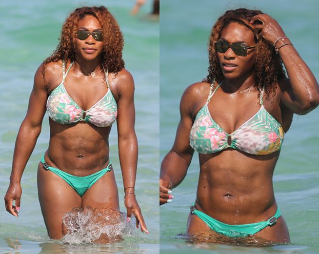  Umięśniona Serena Williams na plaży! (FOTO)