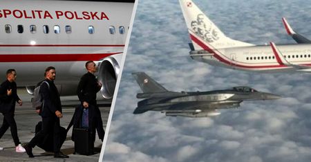 F-16 eskortowały piłkarzy. I się zaczęło