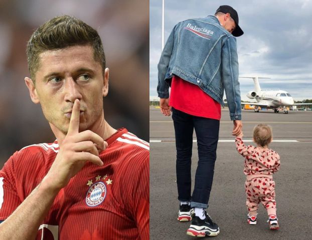 Wylansowany Robert Lewandowski w ubraniach Balenciagi pozuje z Klarą (FOTO)