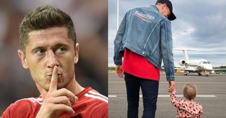 Wylansowany Robert Lewandowski w ubraniach Balenciagi pozuje z Klarą (FOTO)