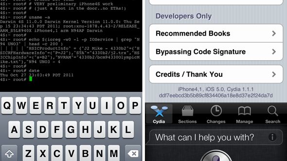 Jailbreak untethered dla iPhone'a 4S [wideo] 1