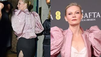 Kirsten Dunst zaliczyła WPADKĘ w drodze na afterparty po gali BAFTA! Rozdarła się jej sukienka... (ZDJĘCIA)