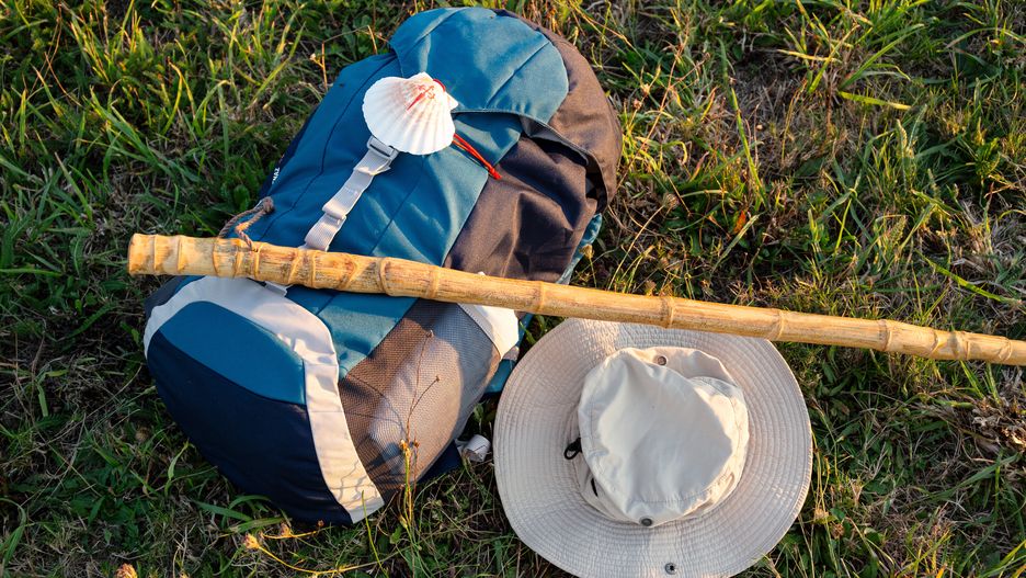 Pilgrim equipment resting on grass field during pilgrimage to Santiago de Compostela
Andres Victorero
pilgrimage, pilgrim, santiago de compostela, camino de santiago, backpack, walking stick, hat, grass, equipment, gear, scallop shell, symbol, travel, journey, religion, faith, spirituality, adventure, outdoors, nature, summer, hiking, trekking, walking, way of st james, catholic, christian, spain, galicia, europe, tradition, culture, tourism, destination, scenic, landscape, green, rural, peaceful, tranquility, sunset, pilgrimage, pilgrim, santiago de compostela, camino de santiago, backpack, walking stick, hat, grass, equipment, gear, scallop shell, symbol, travel, journey, religion, faith, spirituality, adventure, outdoors, nature, summer, hiking, trekking, walking, way of st james, catholic, christian, spain, galicia, europe, tradition, culture, tourism, destination, scenic, landscape, green, rural, peaceful, tranquility, sunset