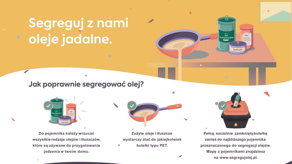 Bielsko-Biała. Miasto uruchomiło pilotażowy program zbiórki zużytego oleju jadalnego.