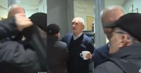 Emocje puściły. Rękoczyny z Antonim Macierewiczem w PAP