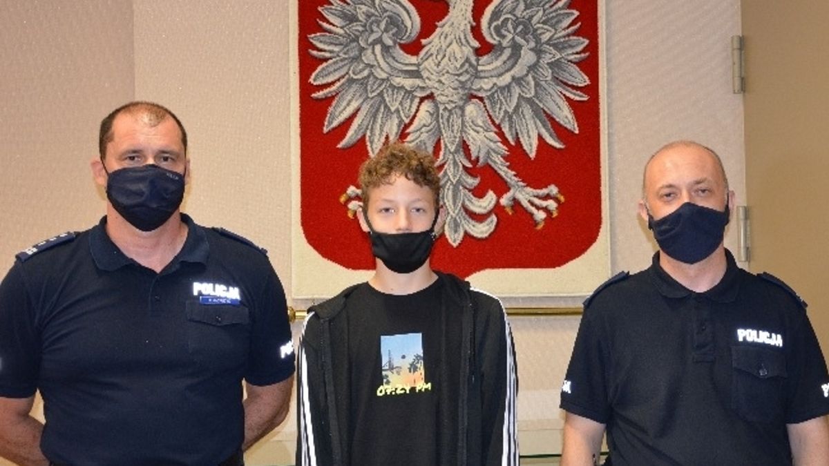 14-letni Michał z Poznania został nagrodzony za swoją postawę. 