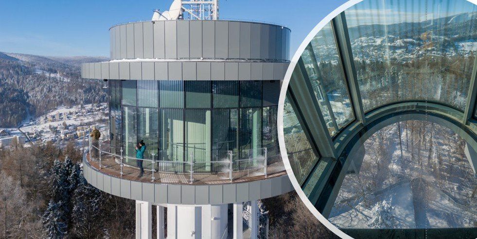 Krynica-Zdrój: Wieża widokowa na Górze Parkowej dostępna dla turystów