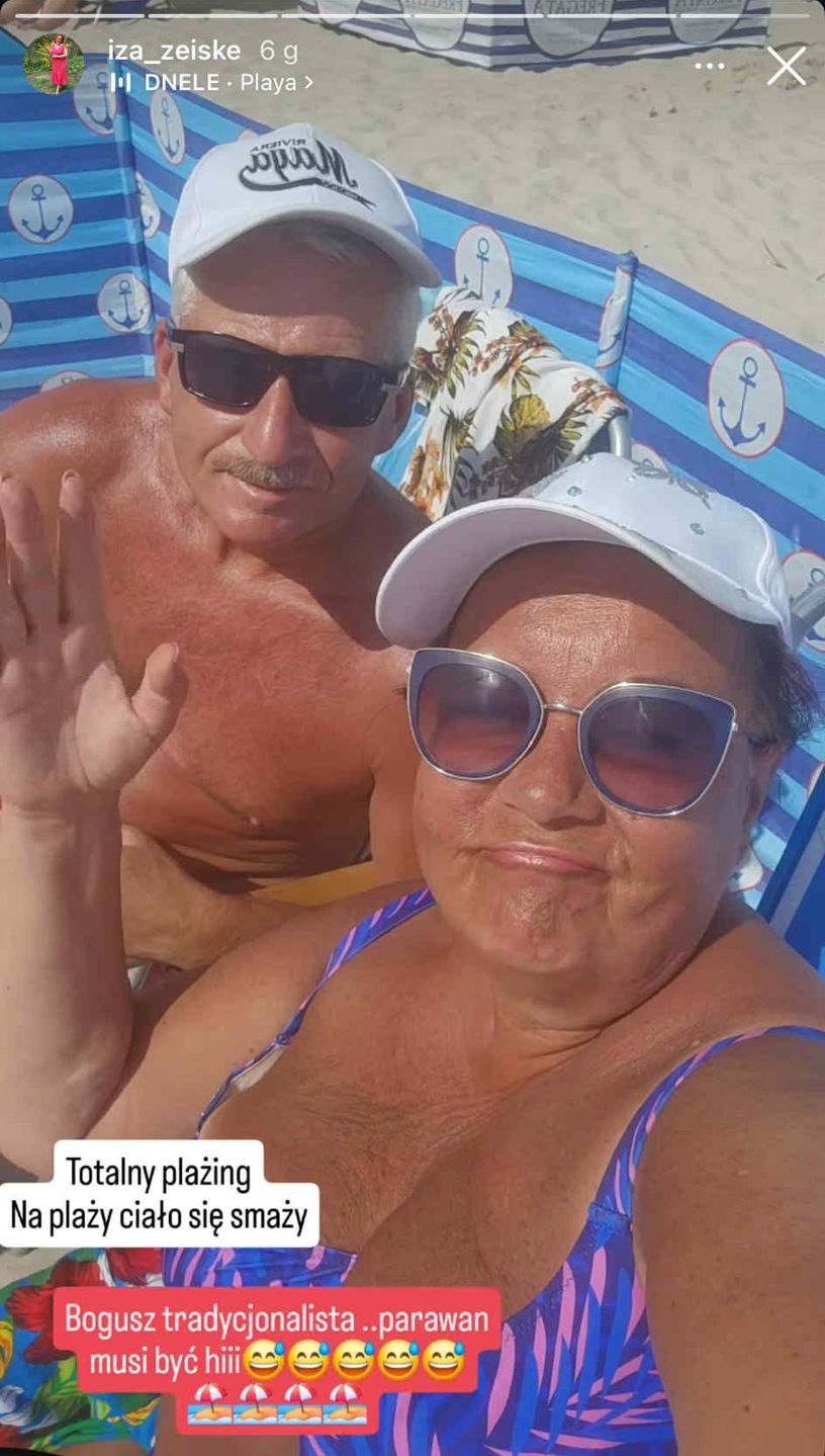 Izabela Zeiske pozdrawia z wakacji