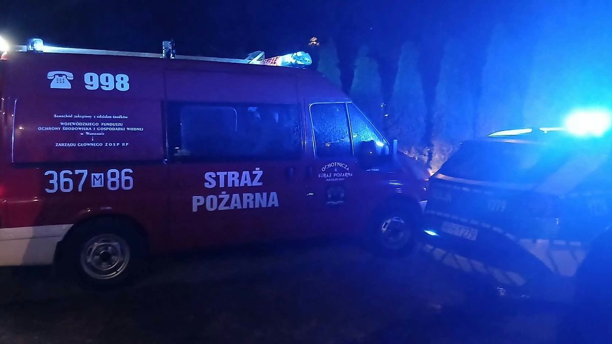Akcja służb - pożar piwnicy 