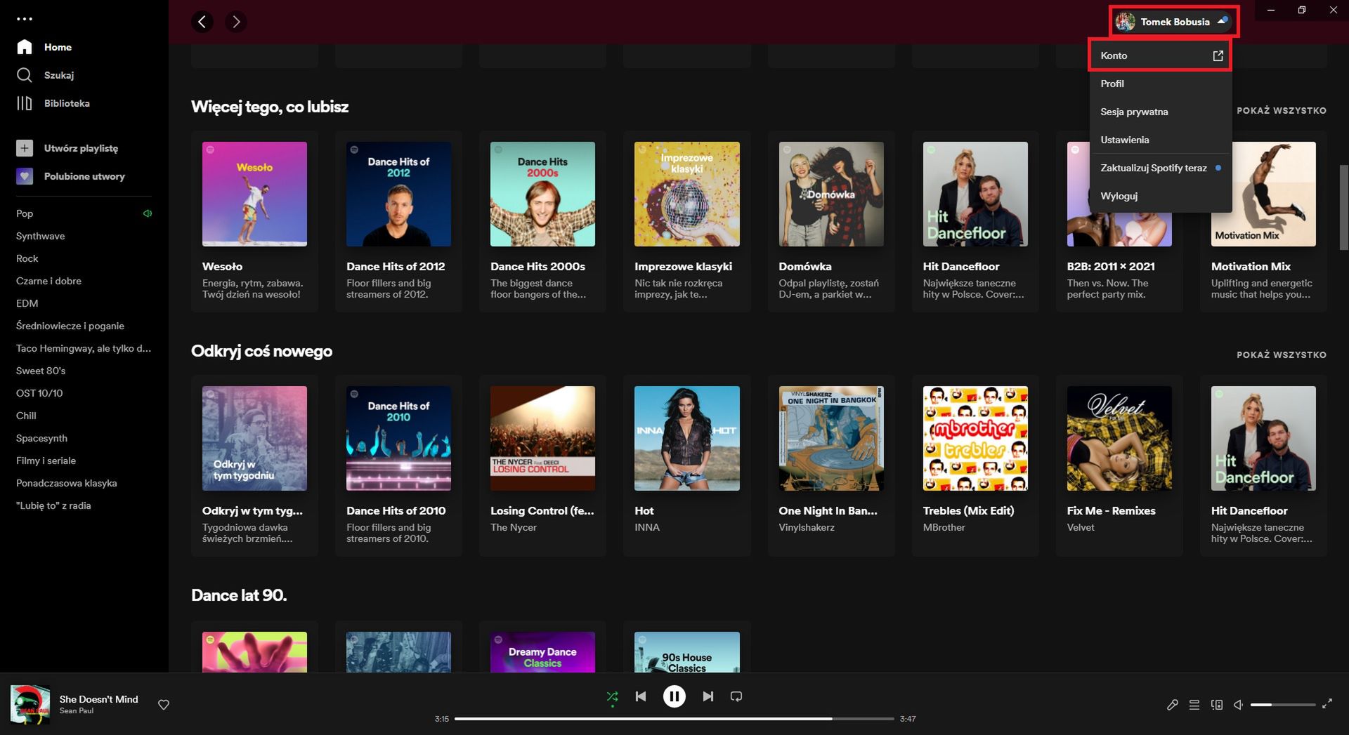 Spotify - jak zmienić plan w aplikacji komputerowej