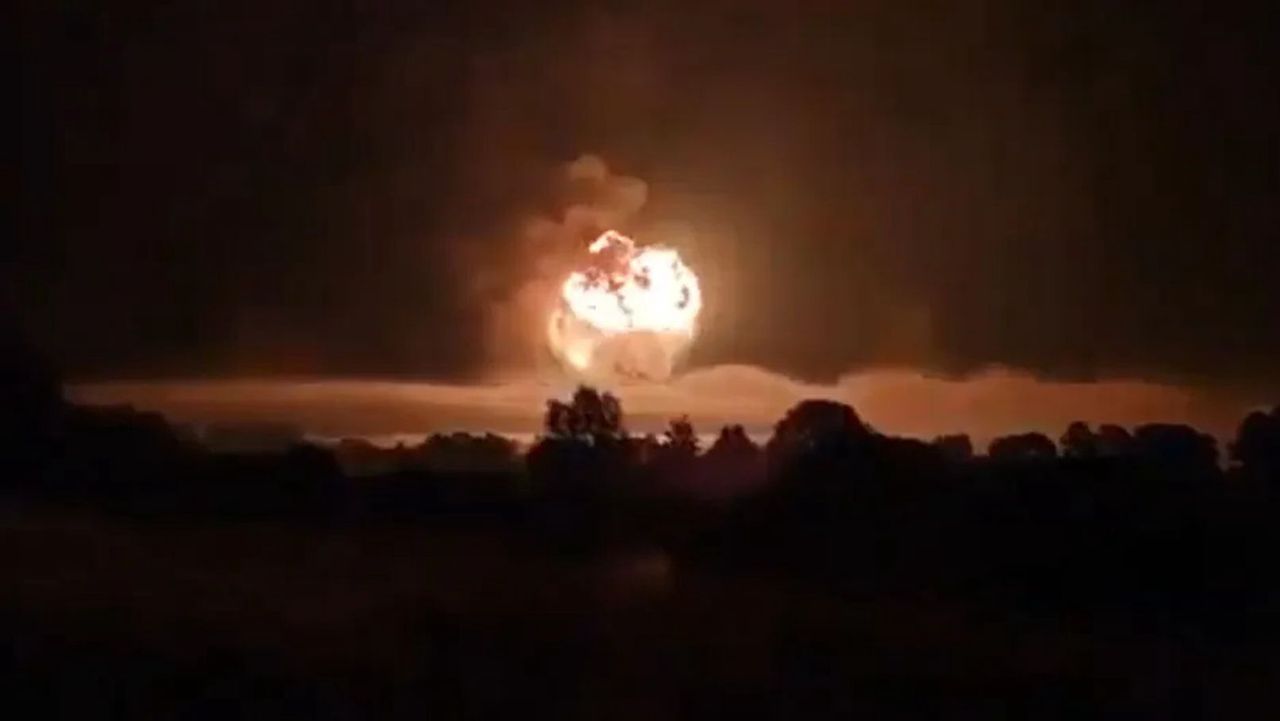 Explosion in Russian ammunition depot