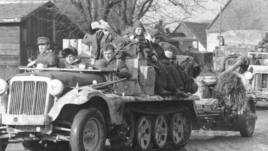 Niemieccy żołnierze we Wrocławiu w 1945 roku 