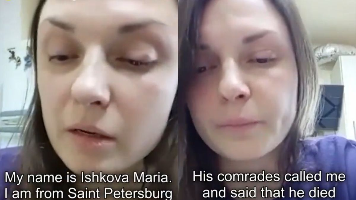 Nagranie Rosjanki, której mąż zginął w Berdiańsku