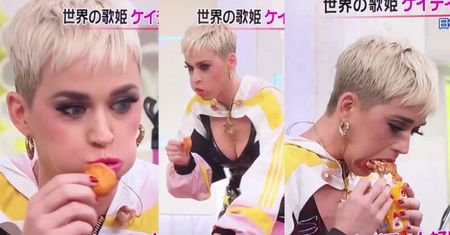 Katy Perry PLUJE NUGGETSAMI w japońskiej telewizji (WIDEO)