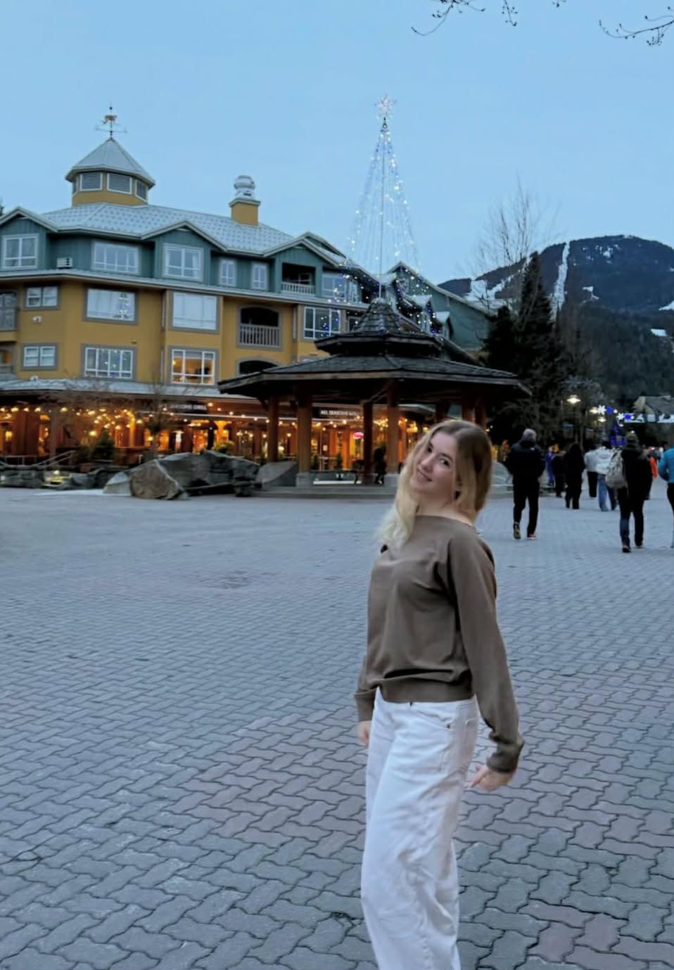 Helena Rubik w górach z ukochanym