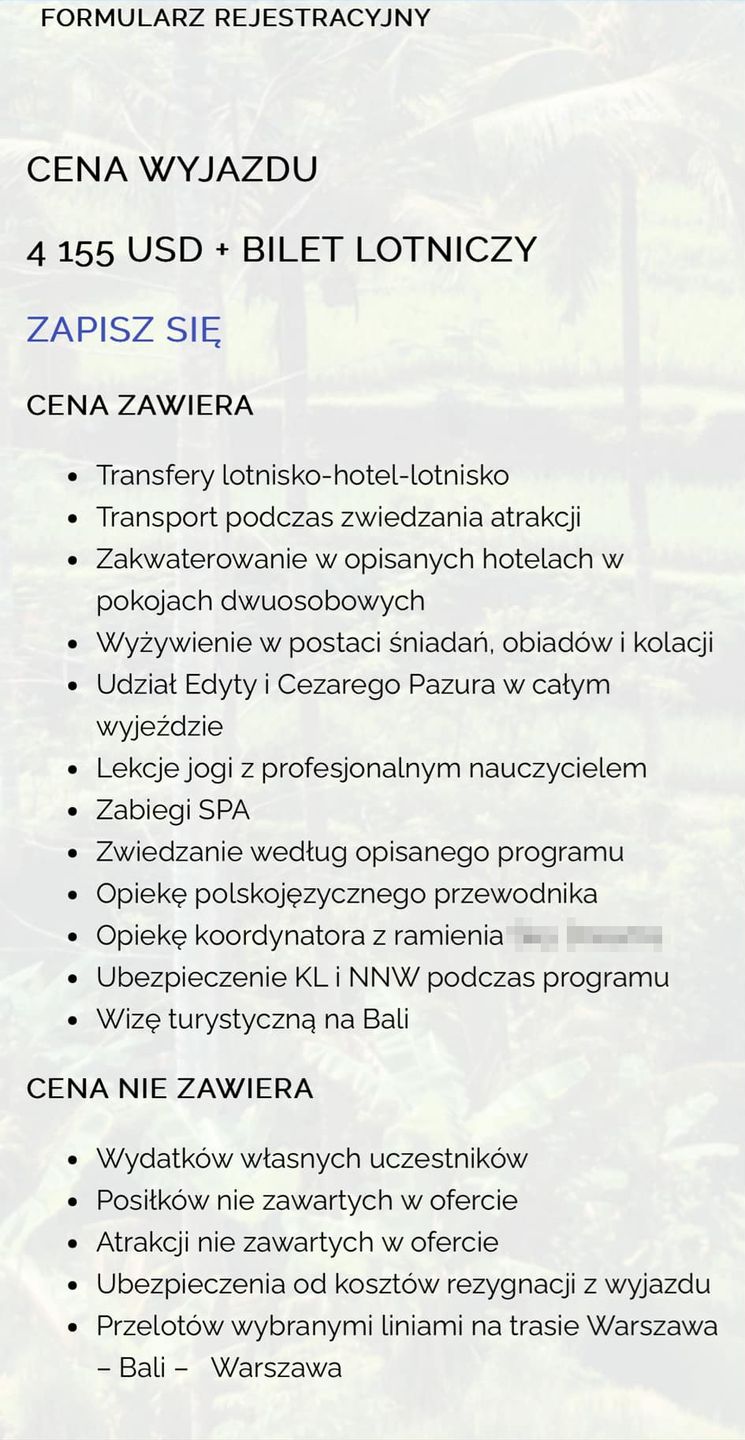 Wyjazd na Bali z Pazurami