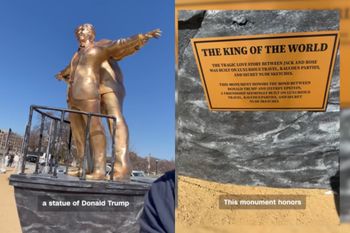 Powstał pomnik Trumpa i Epsteina. To nie fotomontaż