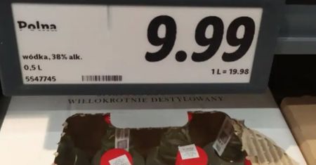 Zobaczył cenę wódki w Lidlu i od razu o tym napisał. Reakcja zaskakuje
