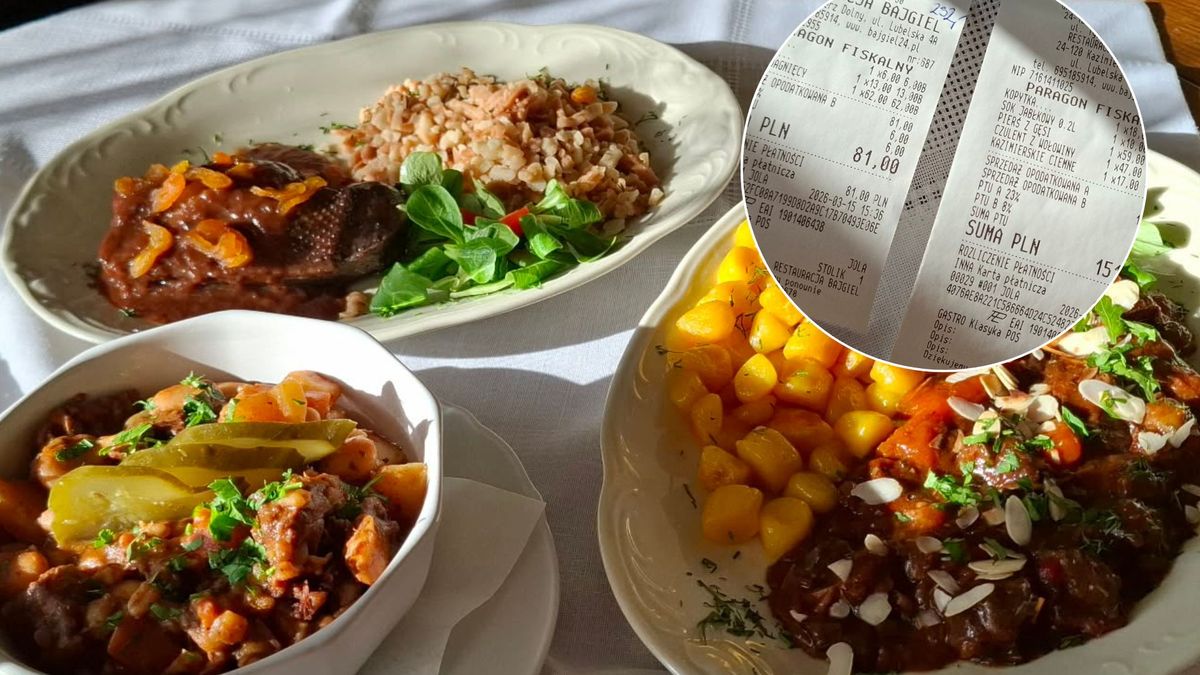 Obiad w restauracji Bajgiel w Kazimierzu Dolnym