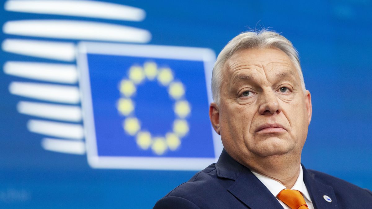 BRUSSELS, BELGIUM - DECEMBER 19: Hungarian Prime Minister Viktor Orban, European Commission President Ursula von der Leyen and European Commission President Ursula von der Leyen hold a joint press conference during the EU Summit at the EU headquarters in Brussels, Belgium on December 19, 2024. (Photo by Nicolas Landemard/Anadolu via Getty Images)