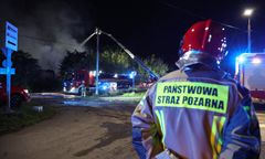 Pożar w Hajnówce. 24 zastępy straży w akcji ratunkowej