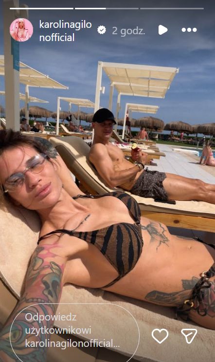 Karolina Gilon pokazała się w stroju kąpielowym