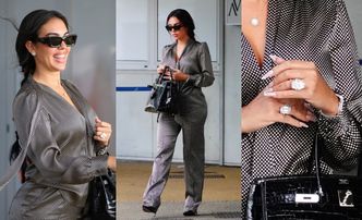 Wyposażona w torebkę za 350 tysięcy złotych Georgina Rodriguez OŚLEPIA pierścionkiem zaręczynowym w Wenecji