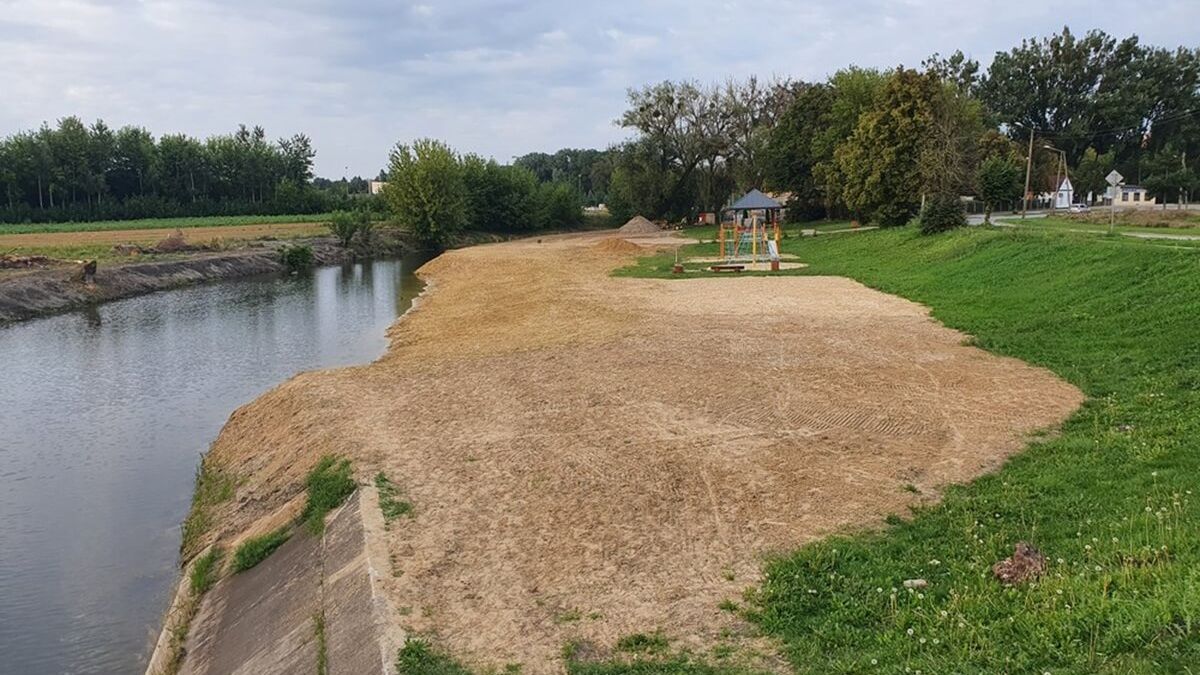 Skoczył na główkę do rzeki Huczwa w Hrubieszowie