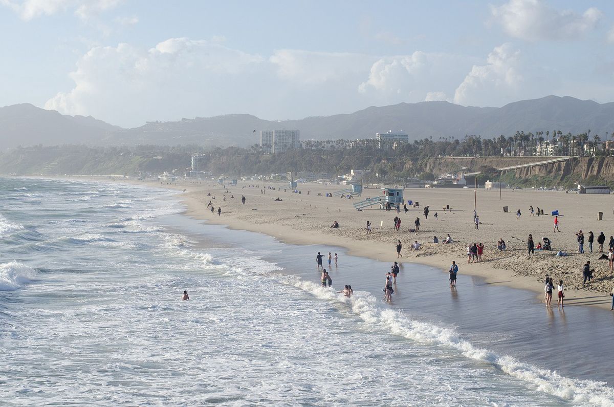 Plaża w Santa Monica w Kaliforni
