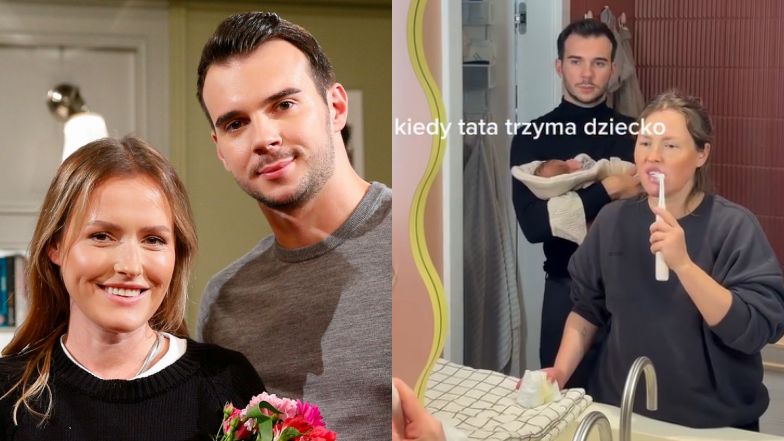 Olga Frycz śmieszkuje z Alberta Kosińskiego