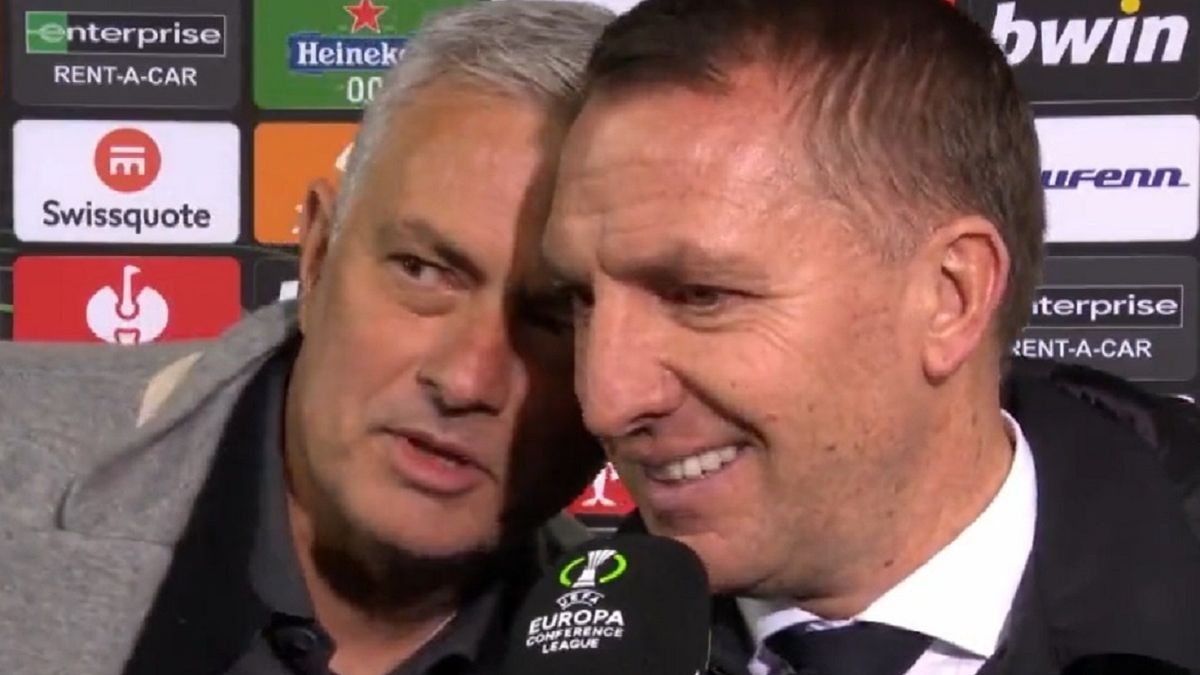 Jose Mourinho przerwał wywiad z Brendanem Rodgersem