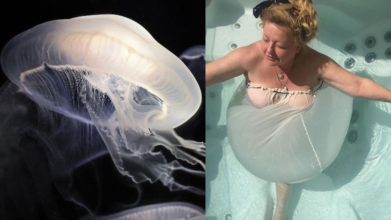 Magda Gessle w halce pławi się w jaccuzi, Instagram