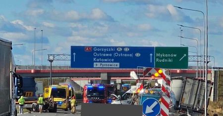 Wypadek na A1. Zginęły cztery osoby