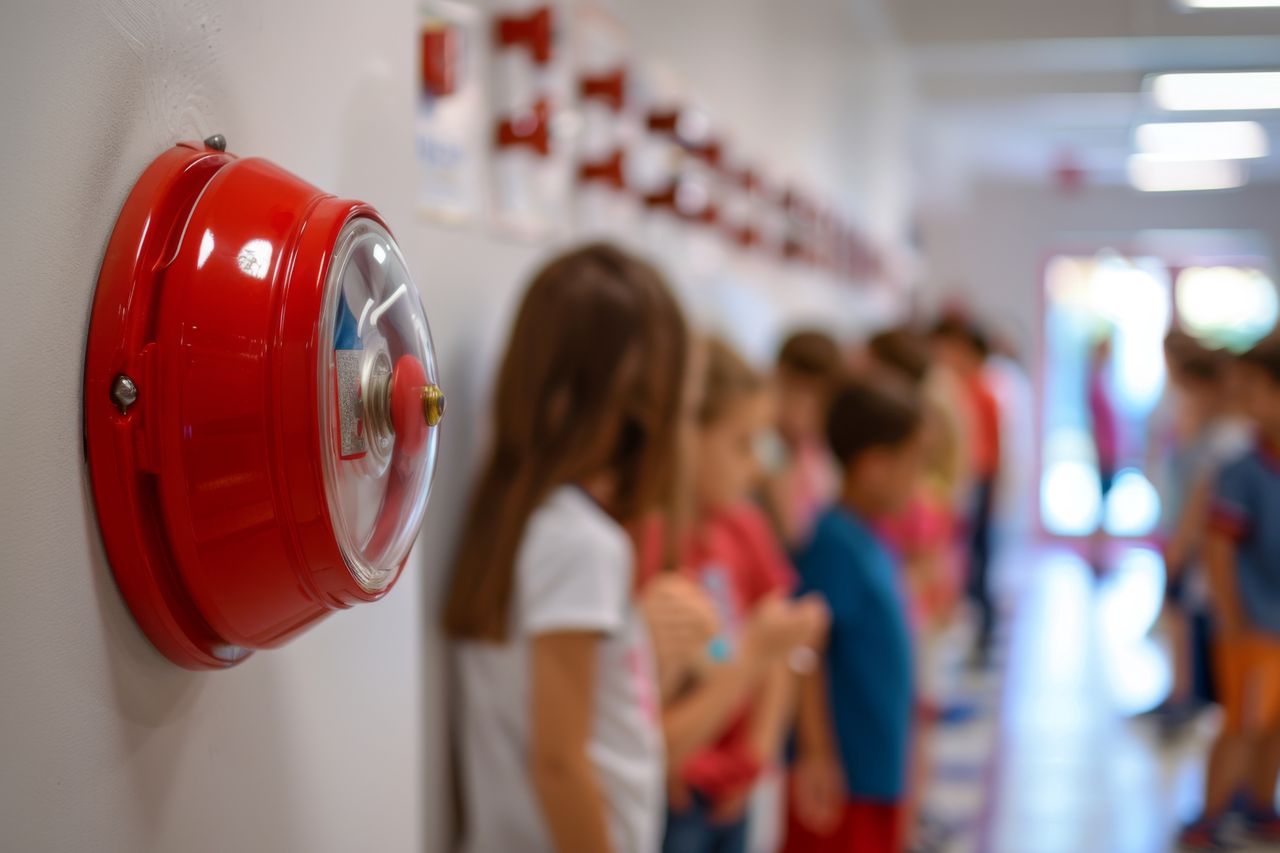 Parzno: Alarm, dym i ewakuacja. Tak wyglądały ćwiczenia w szkole