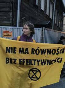 Extinction Rebellion in Warsaw. Activists called out Rafał Trzaskowski