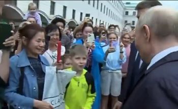 Putin wyszedł do ludzi: Skąd jesteście? "Z Moskwy"