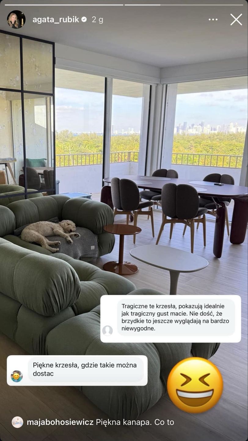 Agata Rubik pochwaliła się nowymi meblami w salonie