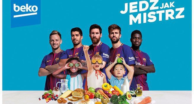 Zawodnicy FC Barcelony promują z Beko zdrowe żywienie dzieci (wideo)