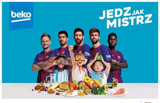 Zawodnicy FC Barcelony promują z Beko zdrowe żywienie dzieci (wideo)