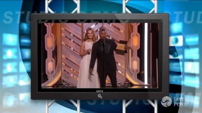Jamie Foxx Lily James Golden Globes 2016